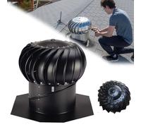LFHWHKJ Sfiato a turbina for tetto, ventola di ventilazione for soffitta ispessita, ventola di ventilazione rotante in acciaio inox, ventola di scarico antipioggia non motorizzata for camini, fabbrich
