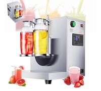LFHWHKJ Shaker automatico for tè al latte con doppia tazza Snow Grams da 1000 ml, shaker commerciale for tè al latte e cocktail a doppia struttura, 410 giri/min, 0-200 secondi for Bubble Tea, Boba Tea