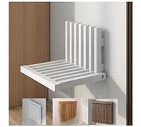 LFIEVO Sgabello Pieghevole a Parete/Sgabello Cambio Scarpe in Legno massello, Ultra Sottile Dopo averlo Piegato, portante 150 kg 3 Colori Disponibili Installazione Facile