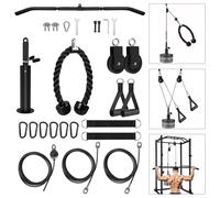 LFJ Carrucola Palestra, Lat Machine Palestra Casa Home Set con barra lat machine