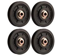 LFJ Carrucola Puleggia Palestra, 90mm Universale Cuscinetto Cavo puleggia per Attrezzatura Palestra Porta del Garage (4Pcs)