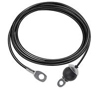 LFJ Fitness Cavo Acciaio, Fune Corda Palestra Filo Acciaio Attrezzature Palestra in Casa Multifunzione Accessori fai da te (1,5 m con Gravity Ball)