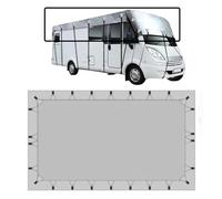 LFLIFENG Telo Copri Camper Tessuto Oxford 210D Veranda Camper A Prova di Vento, Pioggia E Neve Parasole Camper Oscuranti Camper,Grey-7.5m×3m