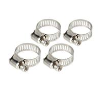 LFLM Fascette Stringitubo In Acciaio Inox - Set 4 Pz - ↔ 8 Mm - Ø 13-19 Mm