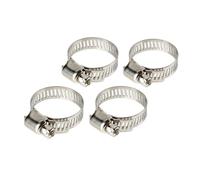 LFLN Fascette Stringitubo In Acciaio Inox - Set 4 Pz - ↔ 8 Mm - Ø 14-27 Mm