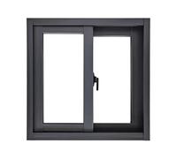 LFONDIGE Finestre scorrevoli con zanzariera, Telaio in Lega di Alluminio con Maniglia di bloccaggio, Finestra sospesa in Vetro temperato (60x80 cm/23,62x31,49 (LxA))