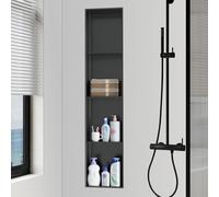 LFONDIGE Kit di Inserti Doccia per Bagno, nicchia Doccia Integrata, nicchia per Bagno Umido, Modanatura monoblocco in Acciaio Inossidabile per ristrutturazione Bagno