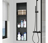 LFONDIGE Kit di Inserti Doccia per Bagno, nicchia Doccia Integrata, nicchia per Bagno Umido, Modanatura monoblocco in Acciaio Inossidabile per ristrutturazione Bagno