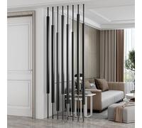 LFONDIGE Schermo divisorio per Ingresso, Colonna da Pavimento a soffitto, palo divisorio Indipendente per Ambienti, Moderni schermi per la Privacy in Metallo indipendenti, palo divisorio per Ambienti