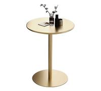 LFONDIGE Tavolo da Bar Alto, tavolino Rotondo, tavolino Laterale in Metallo per Divano, Comodino, Tavolo da bistrot e Pub per Cocktail, Tavolo da Bar per caffè, Tavolo da Pranzo Circolare per Cucina