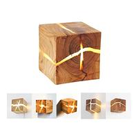 Lfoute Applique Legno Vintage Lampada Da Parete Creativa LED 5W Lampada Da Notte Crepa Casuale Illuminazione Interna Per Camera Da Letto Soggiorno Sala Da Pranzo Corridoio Scala Luci Decorative,1 pc