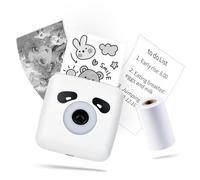 LFPERT Stampante termica portatile TP6S - Mini stampante adesiva Bluetooth per iPhone e Android, stampante fotografica tascabile wireless per appunti scolastici, diari, fai da te, regali per bambini
