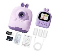 LfrXtra Bambini A Doppia Lente Fotocamera Istantaneamente con Schermata Visualizzazione da 2 4 Pollici E Carta Stampata per Esplosioni Artistiche Regalo Compleanno per Bambini Fotocamera Digitale