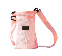 LfrXtra Borsa a tracolla per bottiglia d'acqua, portatile, per sport, con rete e cinghia regolabile, per campeggio all'aperto, B