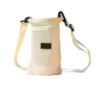 LfrXtra Borsa a tracolla per bottiglia d'acqua, portatile, per sport, con rete e cinghia regolabile, per campeggio all'aperto, Multicolore