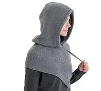 LfrXtra Cappello caldo da cacciatore, sciarpa calda, alla moda, unisex, antivento, spesso, isolante, con scialle lavorato a maglia, in nylon acrilico, G, Taglia unica