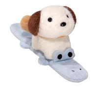 LfrXtra Cartoon Plush Toy Slap Bracelet Soft Animal Clap Circles Wristband for Children Scooters Playtimes Fun Bicycles Decors Soft Plush Bracelet