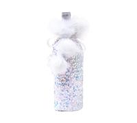 LfrXtra Corsetto in peluche con lustrini per bottiglie di vino, bottiglie di vino, bottiglie di vino, decorazioni natalizie per tavolo da pranzo, Colorato