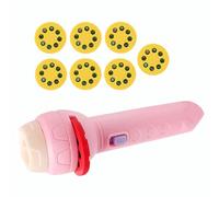 LfrXtra Giocattolo Multitema per Proiettore Torcia Bambini con Diapositiva A Tema Cartoni Animati Bambino Miglioramento delle Abilità Motorie E della creatività Torcia Proiettore Bambini