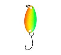 LfrXtra Glow Spoons Lures Metal Hard Baits for Trout Glow Fishing with Single Hook Underwater Artificial Reusable Fishing Spoons