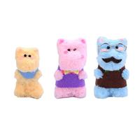 LfrXtra Hippo Family Pipe Cleaners Furry STEM Twisted Rod Plush Stick Iron Wire Do It Yourself Twisting Hair Clip Decorations Sticks Craft Set