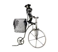LfrXtra Porta bottiglie di vino a forma di bicicletta, decorativo, per cucina, sala da pranzo
