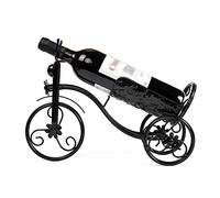 LfrXtra Porta bottiglie di vino a forma di triciclo in ferro battuto a forma di vintage portabottiglie da banco per cucina decorazione domestica