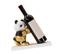 LfrXtra Portabottiglie di vino con panda aggiunge un tocco artistico alla decorazione del soggiorno e dell'ufficio
