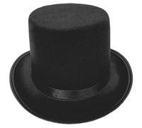 LfrXtra Roll Trim Cappello a cilindro per femmina maschio spettacoli teatrali Gentleman Theme Party Masquerade Dress Up Copricapo Non tessuto Cappello Alto Per Il Partito