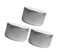 LfrXtra Scatole di alluminio del suolo 3Pcs con i coperchi Lab-Grade contenitori di pesatura per il campionamento del campo Vassoio di prova del suolo in alluminio leggero