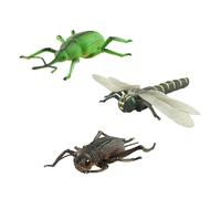 LfrXtra Set Figurine Modello Realistico 3 Insetti per Bambini Giocattolo Educativo L'apprendimento delle Scienze Dettagliata Animale Educativo La Biologia degli Studenti