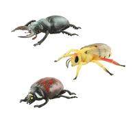 LfrXtra Set Figurine Modello Realistico 3 Insetti per Bambini Giocattolo Educativo L'apprendimento delle Scienze Dettagliata Animale Educativo La Biologia degli Studenti