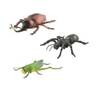 LfrXtra Set Figurine Modello Realistico 3 Insetti per Bambini Giocattolo Educativo L'apprendimento delle Scienze Dettagliata Animale Educativo La Biologia degli Studenti