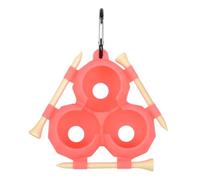 LfrXtra Sport e intrattenimento, custodia protettiva in silicone per palline da golf con 3 tee e clip in lega di alluminio per un facile trasporto e stoccaggio