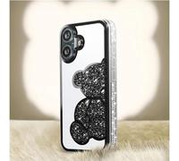 LFstore-IT Cover Custodia TEDDY BEAR per Apple iPhone 16 PLUS - Nero