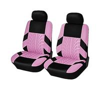 LFSYYD Coprisedili Auto per Auto Dacia Duster 2018-2023, 2 Pezzi Set Coprisedile Fodere per Anteriori StoffaCoprisedili Auto Traspirante Antiscivolo Interno,F/Pink