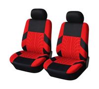 LFSYYD Coprisedili Auto per Dacia Duster 2000-2018 2019 2020 2021 2022 2023 2024, 2 Pezzi Set Coprisedile Fodere per Anteriori StoffaCoprisedili Auto Traspirante Antiscivolo Interno,C/Red
