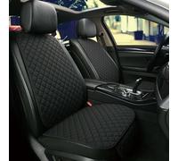LFSYYD Coprisedili Auto per VW T-Cross T-ROC Taigo, Set Completo in Lino con Schienale Set Copri-Sedile per Anteriori e Posteriori Accessori Auto Interno,A/Black