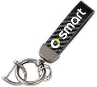 LFUPING Portachiavi per Auto per Smart Brabus, Portachiavi per Auto Portachiavi Anti-smarrimento con Anello a D e Cacciavite, Accessori per Auto,L-Bla-CK