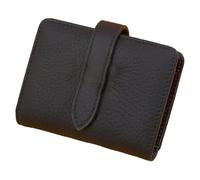 LFWATAXY Portafoglio da donna in pelle PU, modello retrò litchi portafoglio pieghevole con più slot per schede, portamonete, pochette di lusso Hasp, grande capacità, borsa per soldi corta per carte e