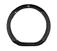 LFWCZS Auto Coprivolante per Opel Agila,Microfibra Copertura di Volante Volante Cover Protettore Copristerzo Antiscivolo Traspirante Durevole Accessori Auto Interno,D-Type-Black