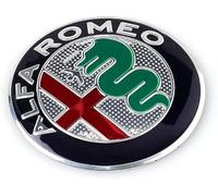 LFWCZS Auto Emblem Adesivo per Alfa Romeo GT,Metallo 3D Cofano Anteriore e Posteriore Emblema Logo Decalcomanie e Adesivi Auto e Moto Fregi Stemma Carrozzeria Decorazioni Accessori per Auto,B-74mm