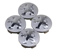 LFWCZS Auto Tappi Coprimozzi per Peugeot 308,Tappi Coprimozzo Copriruota Centrale Esterno Dell'auto Coprimozzo Ruota Copri Ruota Trim Fregi Cerchi Accessori e Parti,Silver