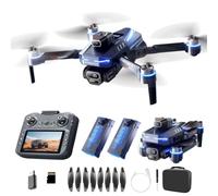 LFXLKVI GT8 Drone per Fotografia Aerea con Tre Telecamere HD 4K Regolazione Elettrica A 90° Tempo Volo Circa 40 Minuti Trasmissione Wi-Fi 5G Evitamento Degli Ostacoli Schermo da 4,3 Pollici 177g (L)