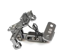LFYEQZ Moto Supporto Targa Moto Posteriore Portatarga Supporto per B&MW per S1000RR per S1000R per S1000XR per R1200R per R1200RS per R1200GS (Gray)
