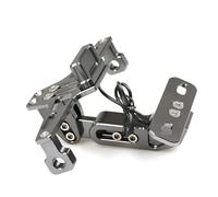 LFYEQZ Moto Supporto Targa Moto Posteriore Targa Telaio Staffa Supporto Supporto Indicatori di Direzione Luci per Y&AMAHA per MT07 per MT09 per MT10 per R1 (Gray)