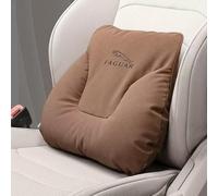 LFZNB Cuscino Lombare per Auto, Morbido Cuscino per Veicoli con Cinghie Regolabili, Memory Foam con Rivestimento Traspirante Rimovibile, Adatto ai Modelli di Veicoli Jaguar F-Pace,Brown