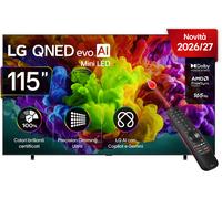 LG 115QNED93B6 TV QNED, SMART TV, 115 ", Mini-LED, UHD 4K, Processore α8 AI Processor 4K, Nero