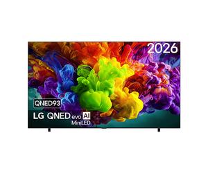 LG 115QNED93B6 TV QNED, SMART TV, 115 ", Mini LED, UHD 4K, Processore intelligente α8 AI Processor 4K Gen3, Nero