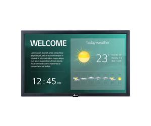 LG 22SM3G-B visualizzatore di messaggi Pannello piatto per segnaletica digitale 54,6 cm (21.5") IPS Wi-Fi 250 cd/m² Full HD Nero Processore integrato 16/7